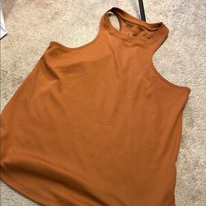 Women's Orange Sleeveless Top